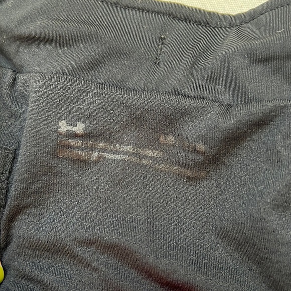 Under Armour size L athletic shorts undergarment attached elastic waistband neon - Picture 4 of 8